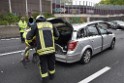 VU Auffahrunfall A 3 Rich Oberhausen kurz vor AS Koeln Dellbrueck P109